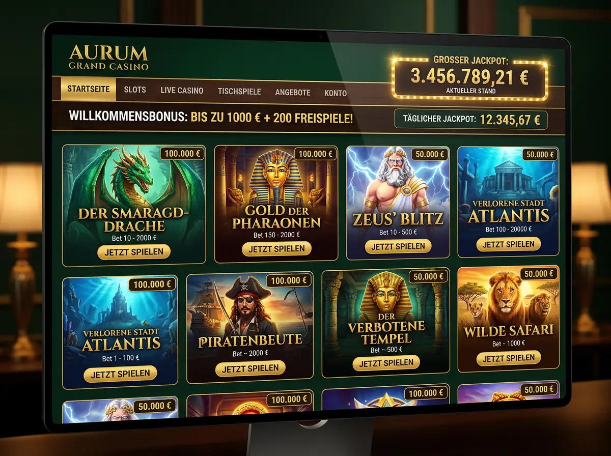Granawin — Spielsaal und Angebot