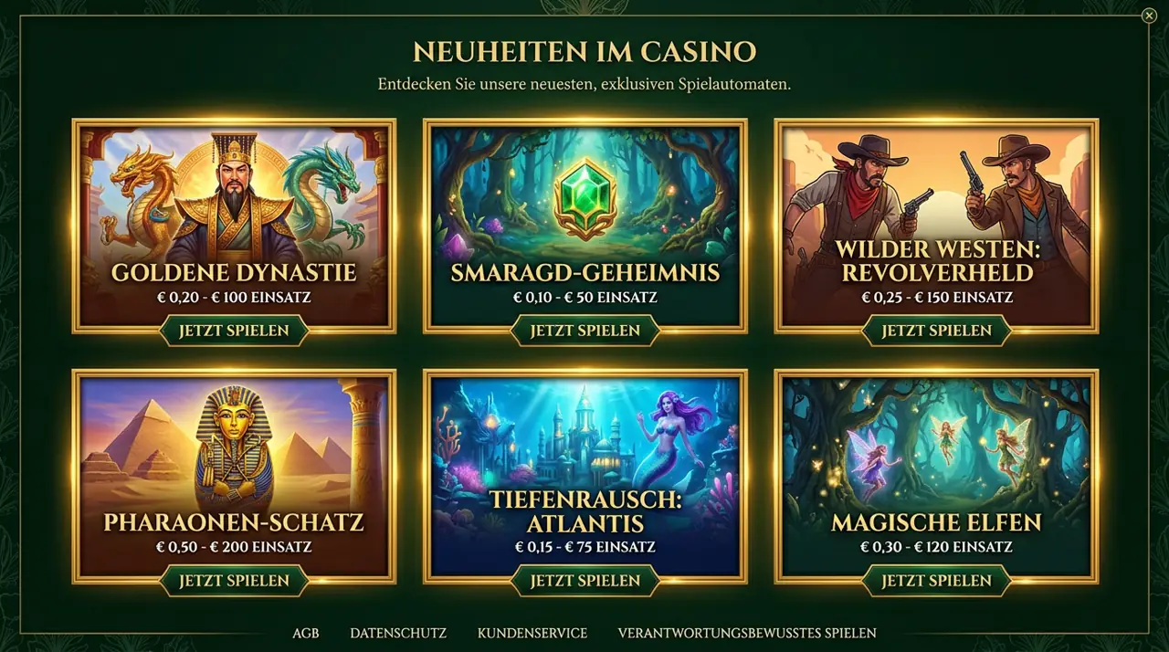 Neuerscheinungen & Instant Games im Granawin